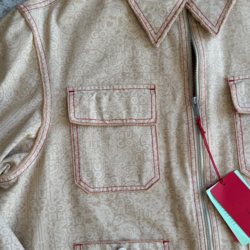 HUGO X LES BENJAMINS RELAXED-FIT JACKET WITH ALL-OVER PRINT - Picture 6 of 15